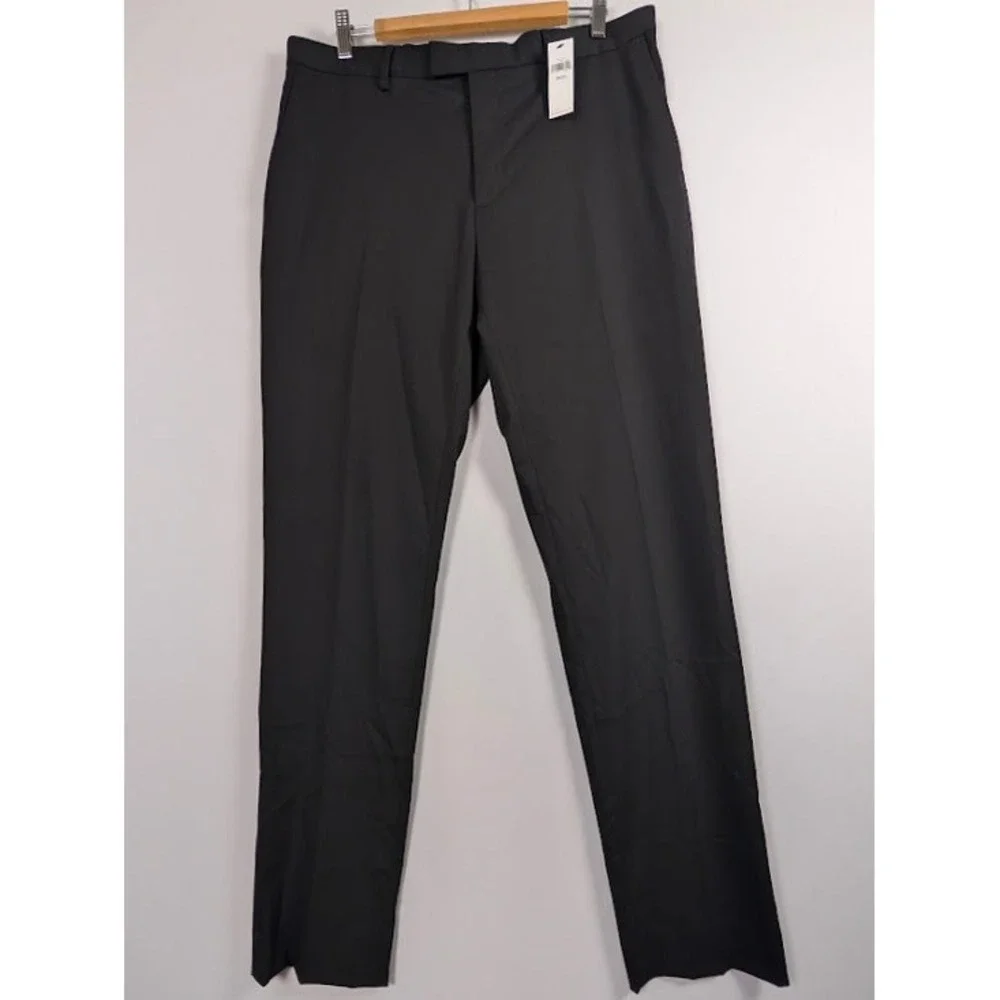 Banana Republic Extra Slim Stretch‎ Dress Pants Mens 35x34 (Fits 36x33) Black